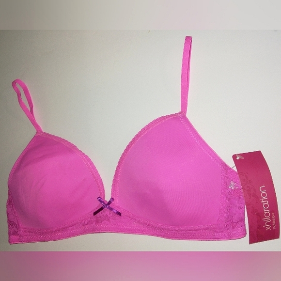 NWT Xhilaration Girls Basics Pink Azalia Teen Molded Bra/Training Bra~Size 34 - Picture 2 of 10